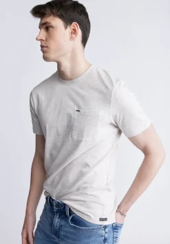 Kennel Men's T-shirt with Pocket, Light Heather Pink - BM24459