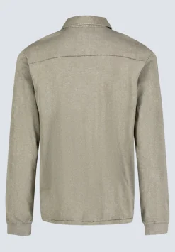 Kimmy Men's Long-Sleeve Polo with Pocket, Rain Forest - BM24378