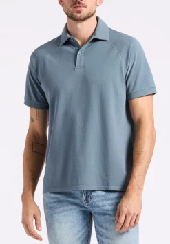 Kindell Men's Short-Sleeve Piqué Polo, Mirage Blue - BM24608