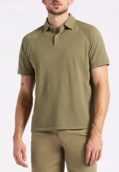 Kindell Men's Short-Sleeve Piqué Polo, Army Green - BM24608