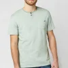 Kique Men's Slub Cotton T-Shirt in Black in Green - BM23463