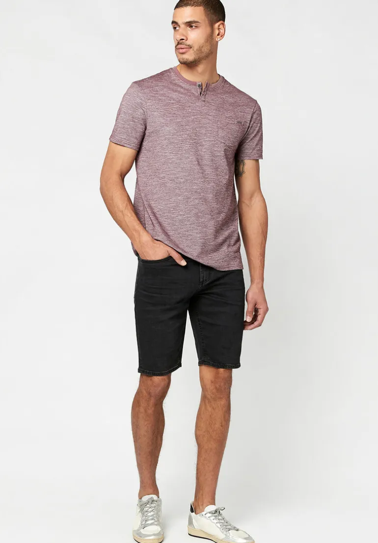 Kique Men's Slub Cotton T-Shirt in Pink - BM23463