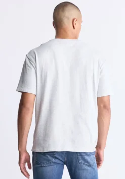 Kitfom Men's Short-Sleeve Henley Top, Heather Grey - BM24519