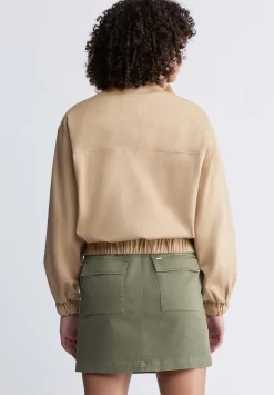 Lorah Women’s Jacket with Pockets in Tan - JK0019P
