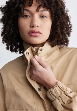 Lorah Women’s Jacket with Pockets in Tan - JK0019P