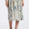 Lupita Women's Floral Print Tiered Midi Skirt, Paisley - WS0016P