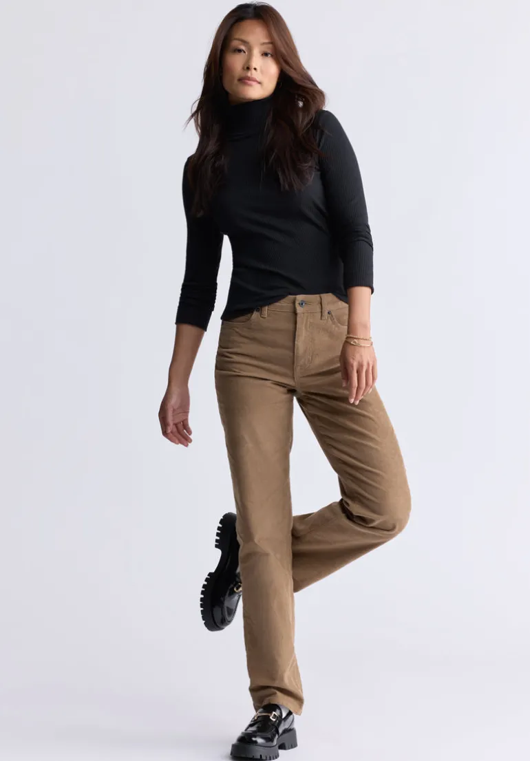 Mavra Women's Ribbed Turtleneck Top, Black - KT0164H