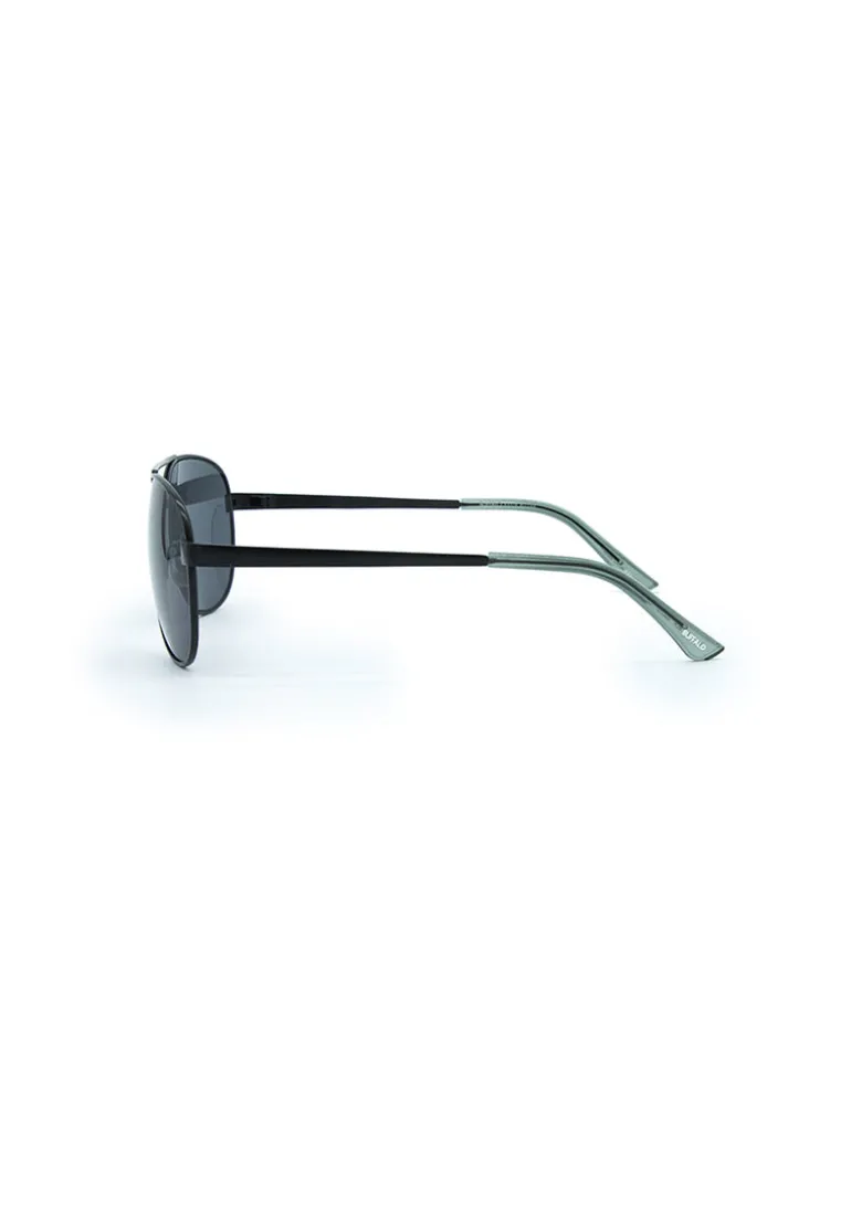Men's Classic Aviator Sunglasses in Black - B0020S