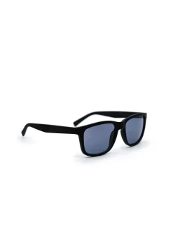 Men's Classic Rectangular Sunglasses in Black - B0015S