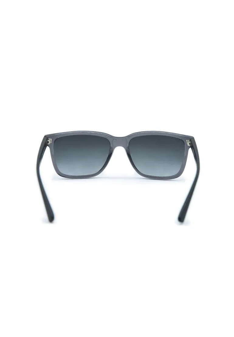 Men's Rectangular Sunglasses in Black Fade - B0012S