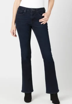 Mid Rise Bootcut Queen Women's Jeans in Dark Blue - BL15832