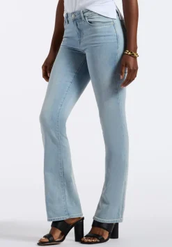 Mid Rise Bootcut Queen Women's Jeans, Vintage Blue - BL16045
