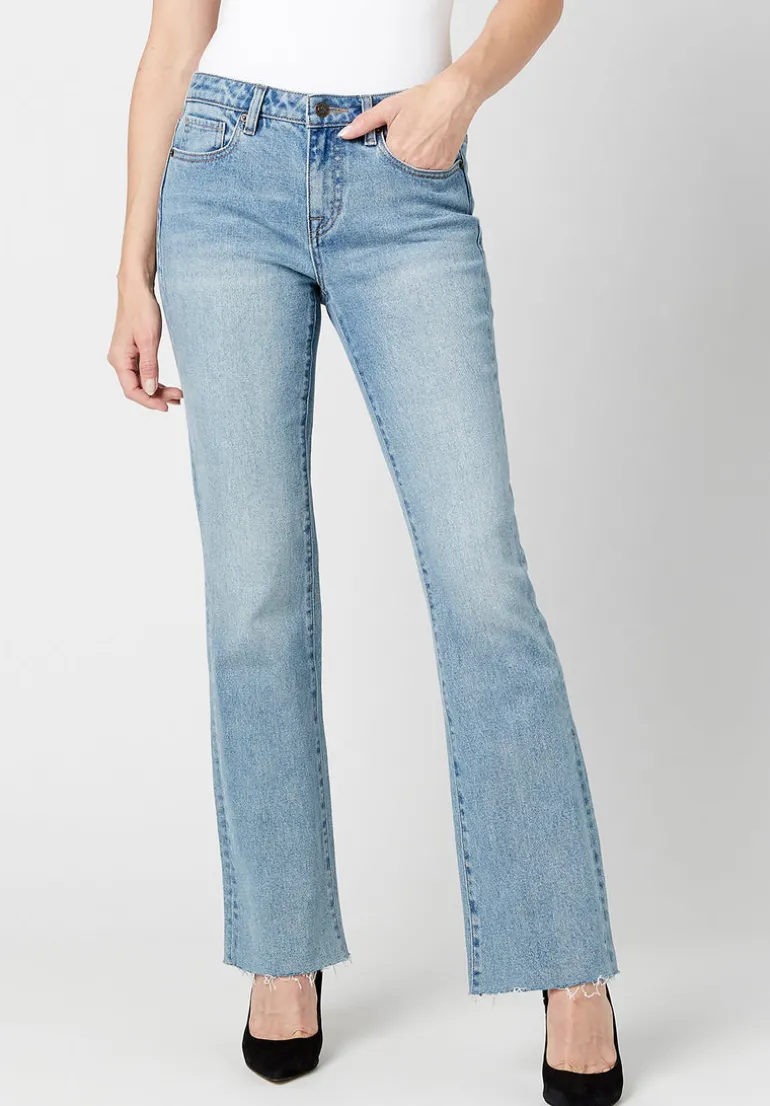 Mid Rise Bootcut Queen Women's Jeans - BL15857