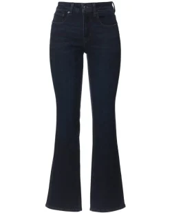 Mid Rise Bootcut Queen Women's Jeans in Dark Blue - BL15832