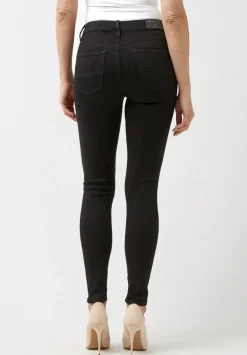 Mid Rise Skinny Alexa Women's Jeans in Black - BL15672
