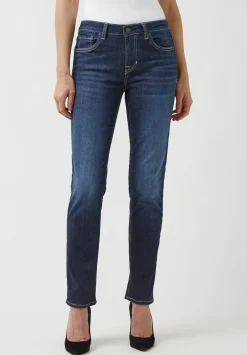 Mid Rise Slim Carrie Women's Jeans in Reckless Blue - BL15674