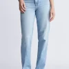 Mid Rise Straight Mary Women's Jeans, veined and worked - BL15926