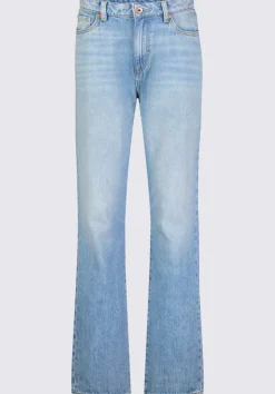 Mid Rise Straight Mary Women's Jeans, veined and worked - BL15926