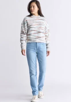 Raya Women's Knit Sweater, Egret White - SW0044F