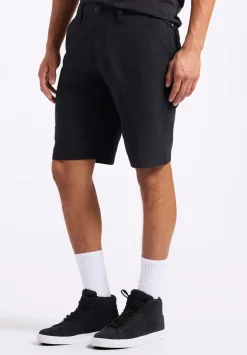 Relaxed Straight Dean Men's Utility Cargo Shorts, Black - BM26076