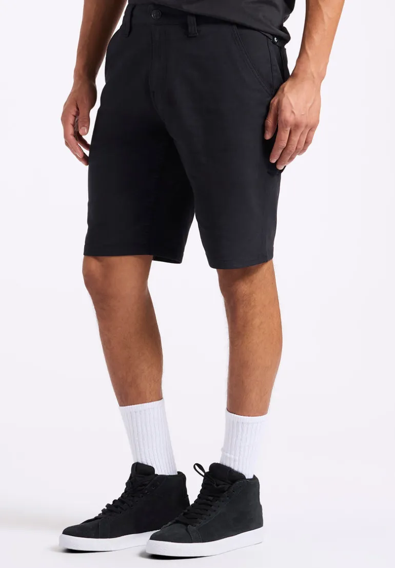 Relaxed Straight Dean Men's Utility Cargo Shorts, Black - BM26076
