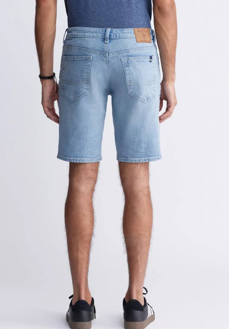 Relaxed Straight Dean Men's Denim Shorts, Authentic Worn - BM22952