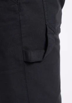 Relaxed Straight Dean Men's Utility Cargo Shorts, Black - BM26076