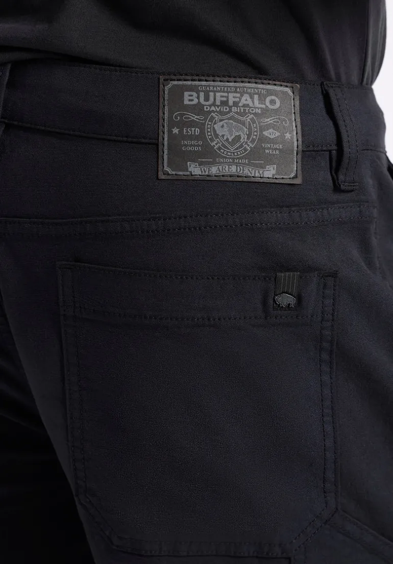 Relaxed Straight Dean Men's Utility Cargo Shorts, Black - BM26076