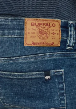 Relaxed Straight Driven Men's Jeans, Authentic Worked Indigo - BM26060