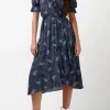 Ruffled Wrap Tempest Dress - WD0716P