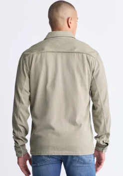 Salto Men's Utility Button-Up Shirt Jacket, Army Green - BM24497
