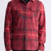 Samme Men's Plaid Blanket Shirt, Cranberry - BM24461