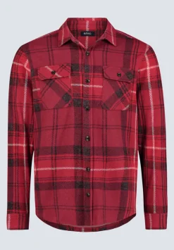 Samme Men's Plaid Blanket Shirt, Cranberry - BM24461