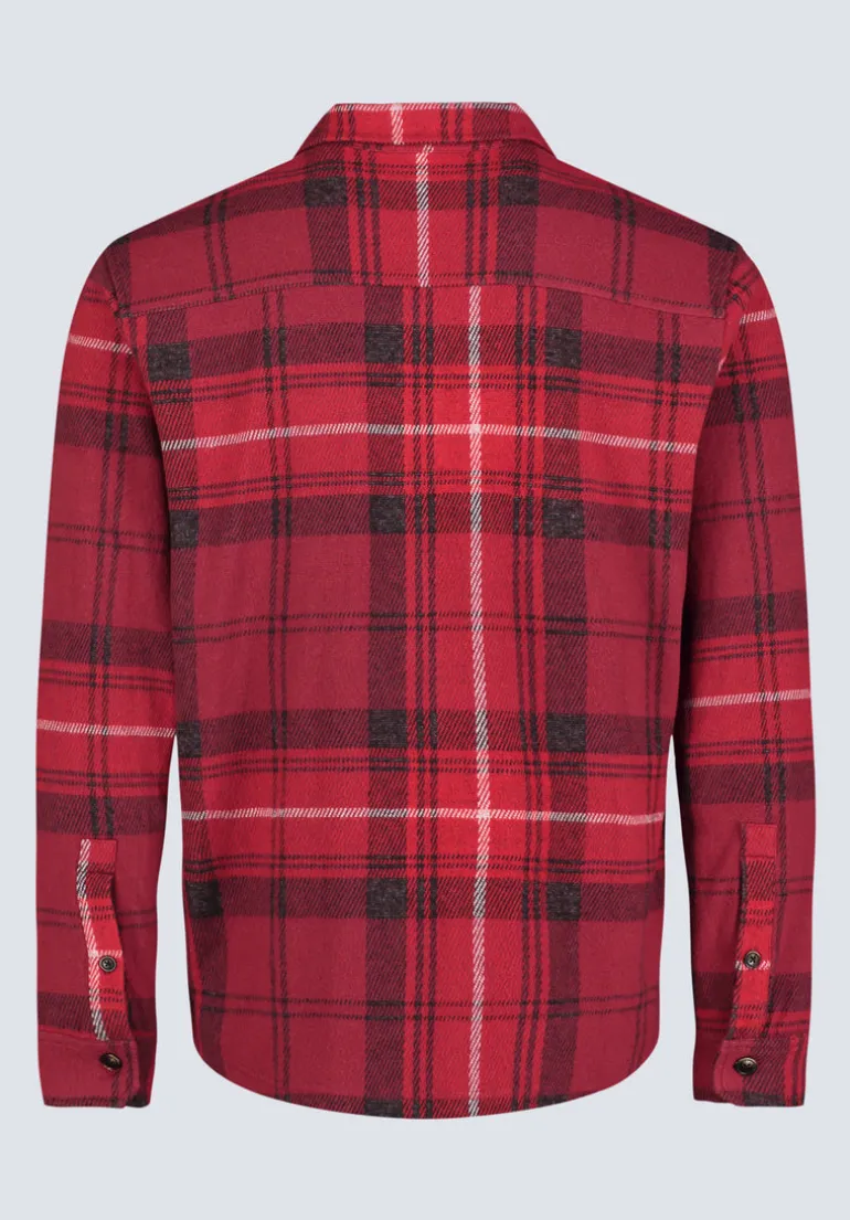 Samme Men's Plaid Blanket Shirt, Cranberry - BM24461