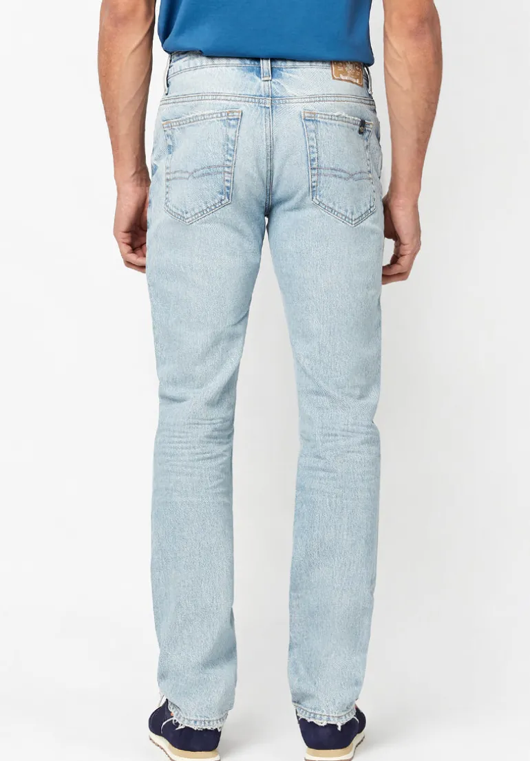 Sanded Relaxed Straight Driven Men's Jeans - BM22754