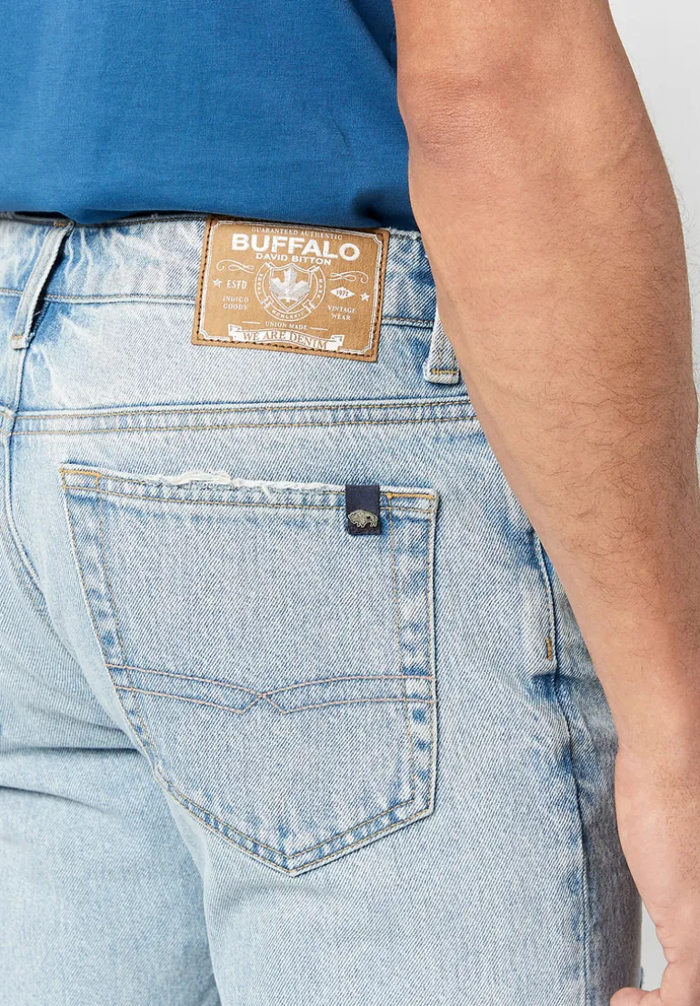 Sanded Relaxed Straight Driven Men's Jeans - BM22754