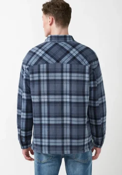 Sandis Fleece Shacket in Mirage Plaid - BPM14426
