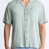 Santi Men's Paisley Print Short-Sleeve Shirt, Iceberg Green - BM24521