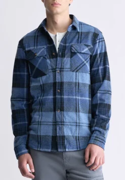 Sebbe Men's Blanket Shirt in Whale Plaid - BM24306