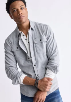 Sigge Men's Blanket Shirt in Grey - BM24307