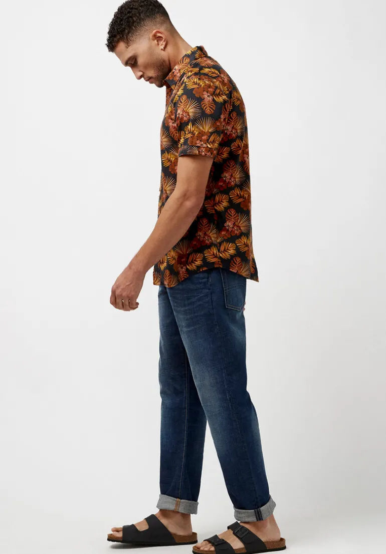 Simad Short-Sleeve Print Shirt, Dusty Orange - BM23916