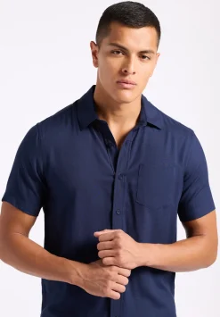 Sirilo Men's Fitted Short Sleeve Shirt, Whale - BM24594