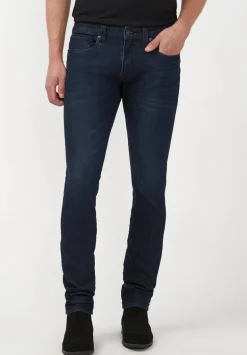 Skinny Max Men's Jeans in Sanded and Faded Dark Blue - BM22589