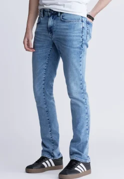 Slim Ash Men's Freedom Flex Jeans, Sanded Wash - BM22990