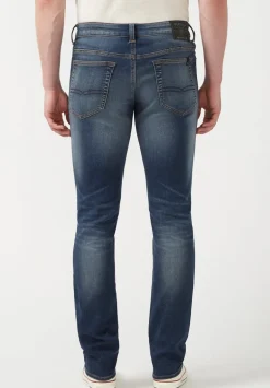 Slim Ash Men's Freedom Flex Jeans, Dark Sanded Blue - BM22920