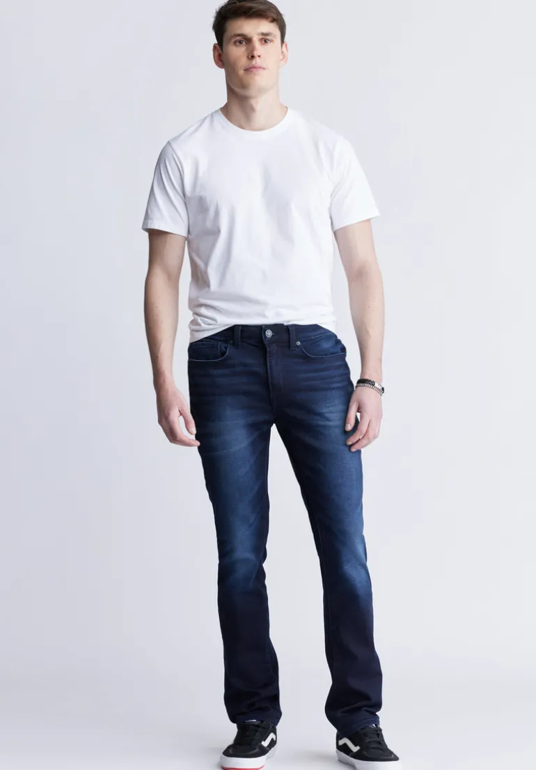 Slim Ash Men's Freedom Flex Jeans, Sanded and Distressed - BM22989