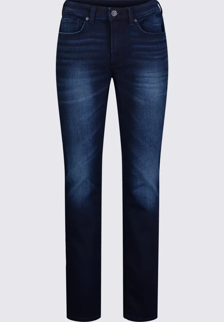 Slim Ash Men's Freedom Flex Jeans, Sanded and Distressed - BM22989
