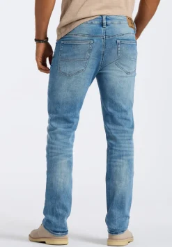 Slim Ash Men's Jeans, Heavily Sanded & Worked Blue - BM26071
