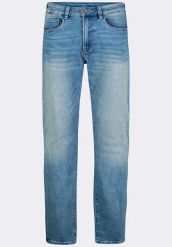 Slim Ash Men's Jeans, Heavily Sanded & Worked Blue - BM26071