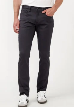 Slim Ash Men's Twill Pants in Authentic Charcoal Gray - BM22017